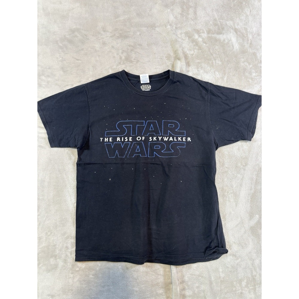 Star Wars The Rise of Skywalker Men Graphic Tee Port & Company Black Size M
